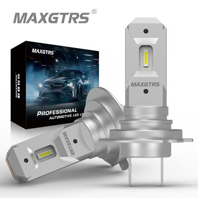 2x H7 LED Fanless 16000LM Super Bright Headlight Bulb Mini Design Automotive Lamp 12V 70W