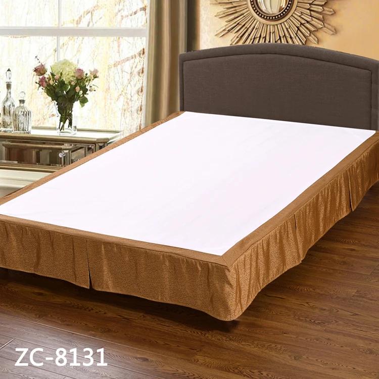 Hotel Bed Skirt Hotel-quality Soft Bedding Solid Color Queen Bed Skirt with Easy Fitting 25cm Tailored Drop Fade for Bedroom