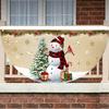 Christmas Banner Outdoor Fan-shaped Flag Christmas Decor for Home 2025 Cristmas Drop Ornament Xmas Navidad Gift New Year 2026