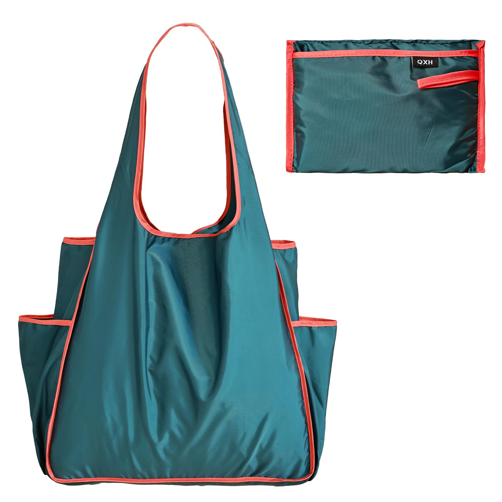 Foldable Shopping Bag Lightweight Portable Shopping Tote Waterproof Shoulder Bag  Reusable Grocery Bag For Shopping Trips