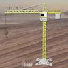 Free Shipping - Alloy Simulation Tower Crane Engineering Toy for Boys Ages 3-8