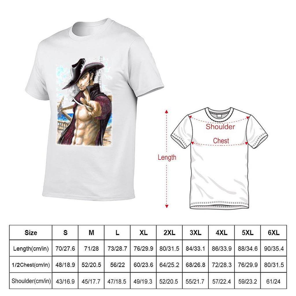 Dracule Mihawk Tshirt Aesthetic clothing graphics sublime Short sleeve tee mens graphic tshirts anime