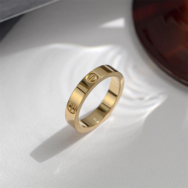 Modering für Paare aus Edelstahl in Roségold, Titanstahl Paar Zirkonring, Luxusschmuck für Damen und Herren, Hochzeitsgeschenke
