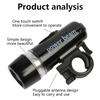 Lampe torche de vélo alimentée par batterie ABS pour tout type de vélo. Phare combiné pour vélo. Éclairage de vélo. Éclairage de vélo.
