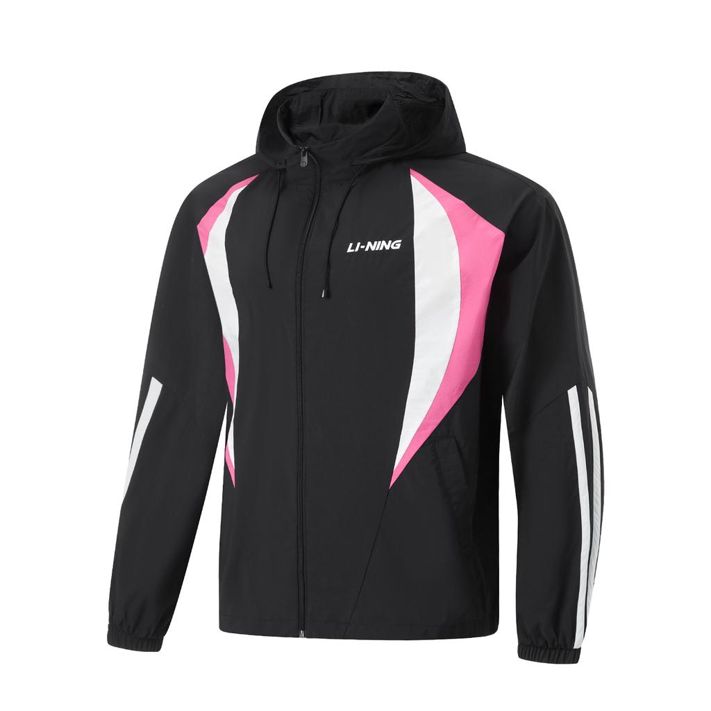Li Ning Sports Lifestyle Series Long Sleeve Cardigan Windbreaker Unisex Outerwear Black AFDU863-2