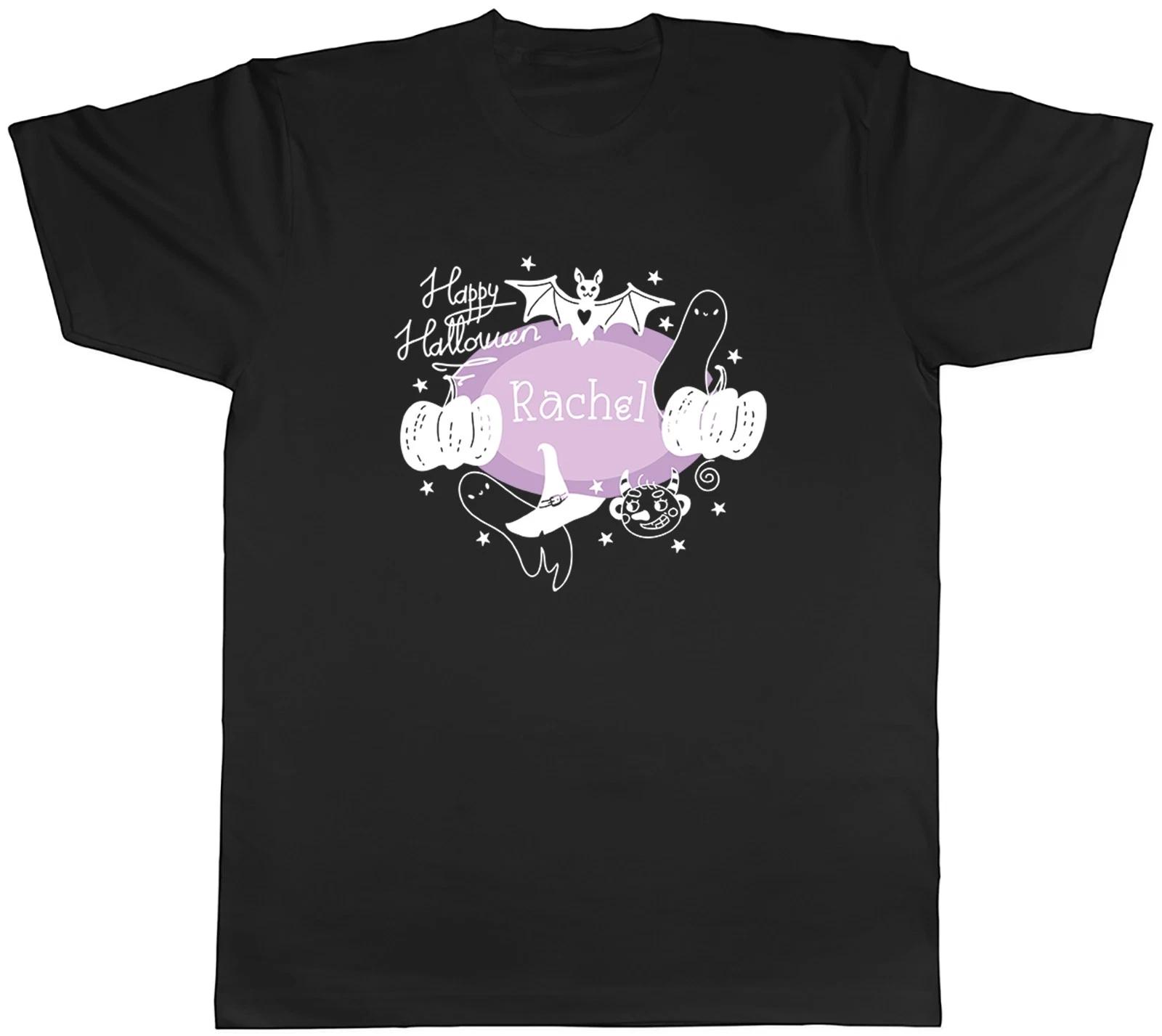 Personalised Happy Halloween Bats Pumpkin Witches Mens T-Shirt Tee Gift Top XXXL