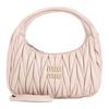 MIU MIU Wander Collection Matelasse Leather Handbag Small Women's Nude Multicolor Neutral 5BC125-VOOY-AN88F-0-236