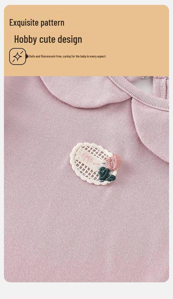 Spring 2026 Infant Girls' Knit Cardigan Set - Korean Style Long Sleeve Three-Piece