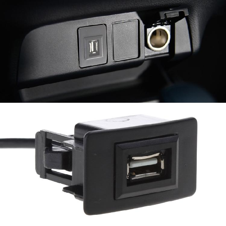 USB Dashboard Mount USB Socket 2.0 Port Panel Extension Cable Adapter