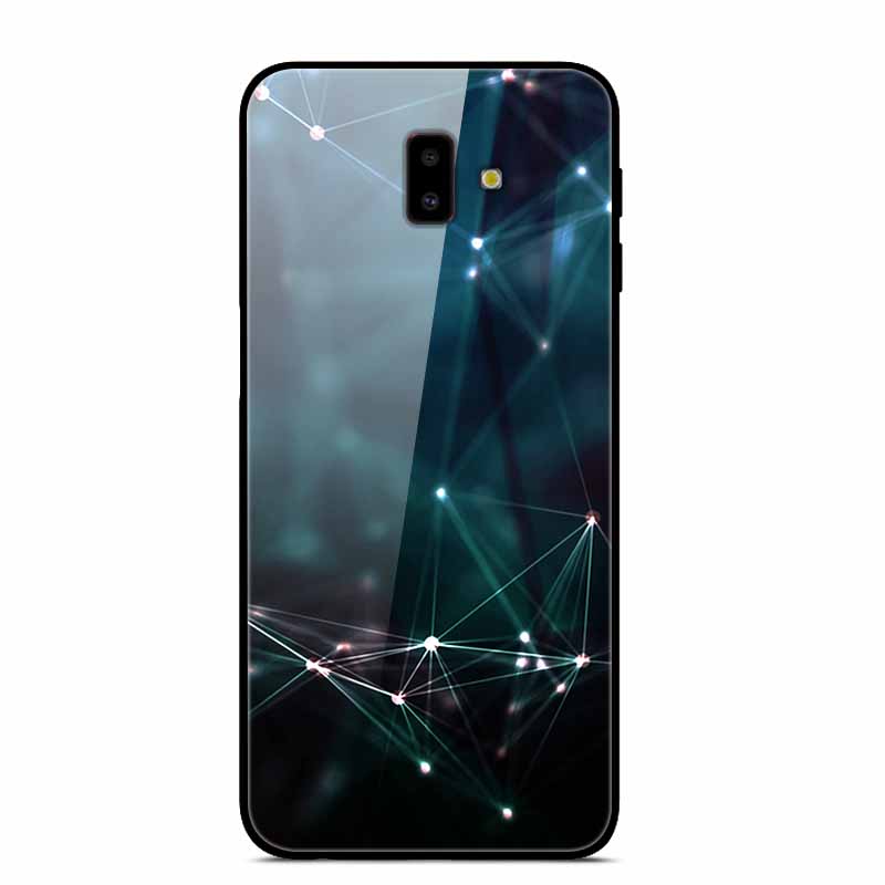 For Samsung J6 Plus Cases J4Plus J8 2018 Fashion Tempered Glass Hard Back Case For Samsung Galaxy J8 2018 Cover J6 J4 2018 Funda