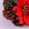 Artificial Floral Christmas Wreath Candle Holder Safety Stable Simulation Wreath Lamp Stand Durable