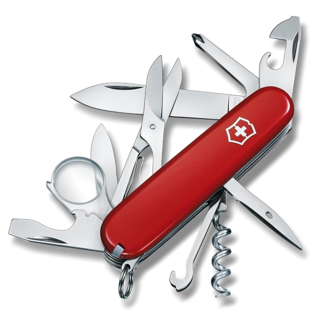 Victorinox Explorer Swiss Army a with 16 Including a Magnifying Glass and a Phillips Head Perfect for Trekking and Model Knife, Swiss-made Multi-tool