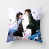 45 * 45Cm Anime Demon Slayer Kimetsu No Yaiba Printed Pillowcase Kids Bedroom Living Room Home Decor Pillow Cases Pillowcase