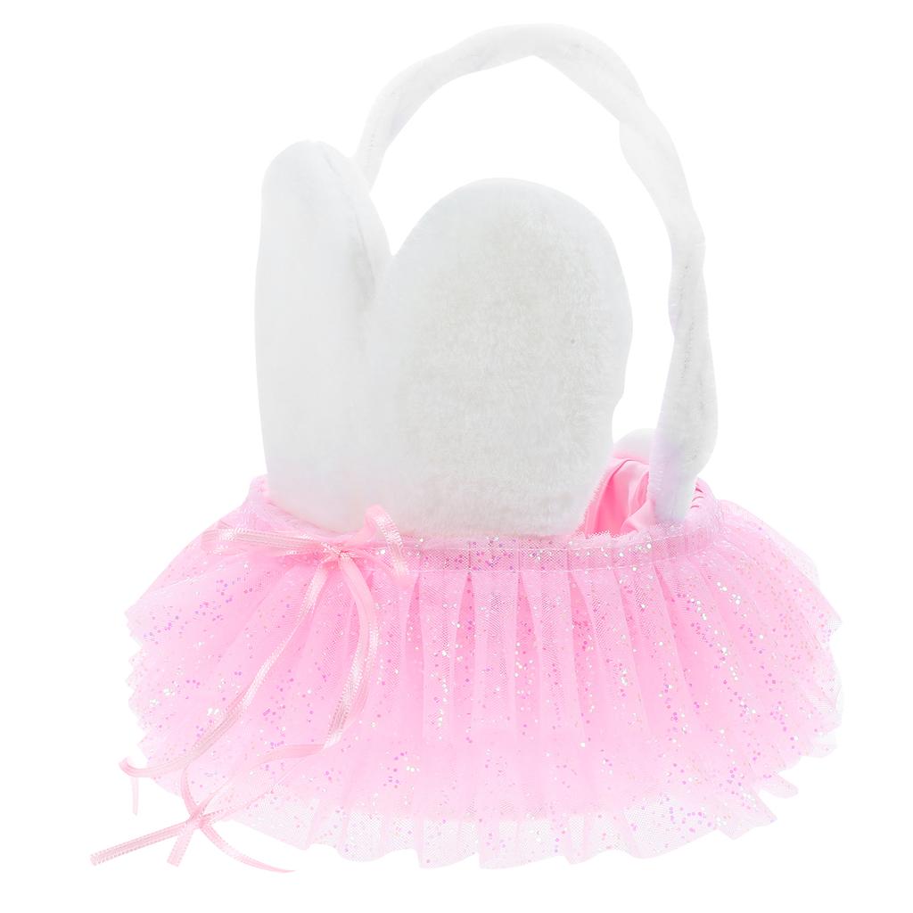 Handheld Flower Basket for Easter Party Vibrant Bunny Ear Design Ideal for Picnics Beach Events Easter Tote Basket with Sturdy