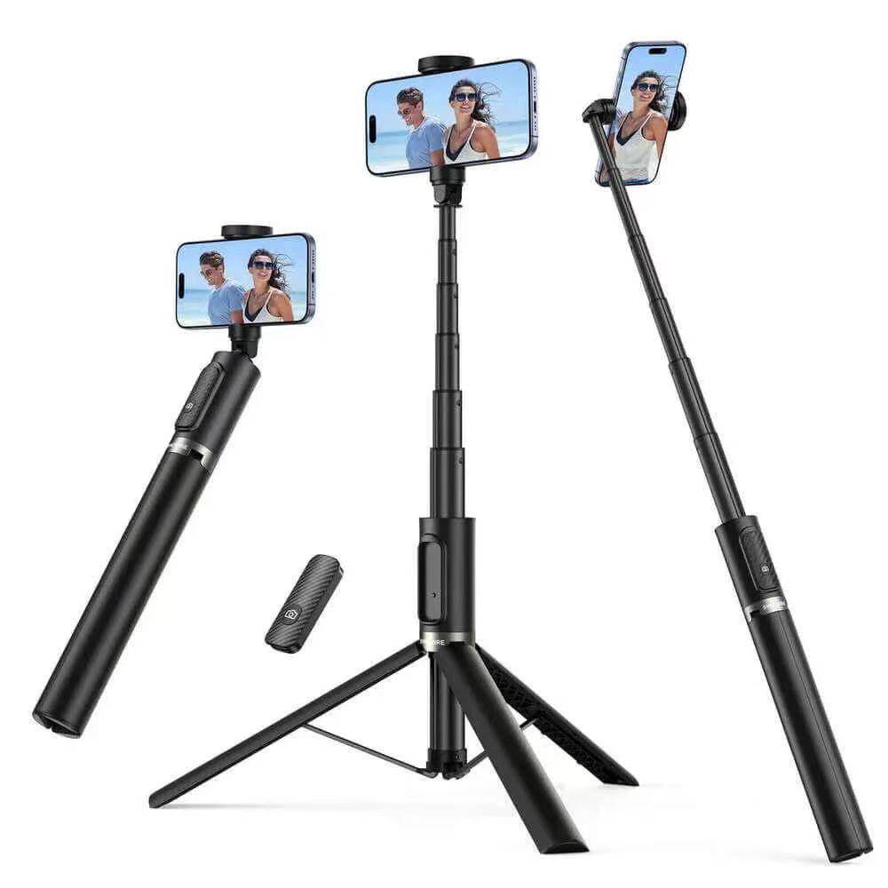 Retractable Selfie Stick Tripod: Non-slip Multifunctional Phone Holder for Live Streaming