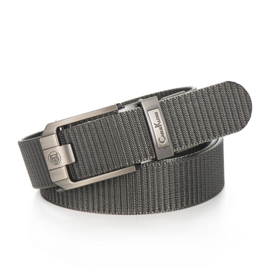 Nový bezzubý látkový pásek s automatickou přezkou Nylonový plátěný pásek pro volný čas Venkovní pásek Módní pásek