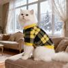 Dog clothes dopamine pet clothes thickened warm dog fleece classic plaid teddy fight dog clothes