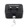Practical Mini Petty Cash Money Box Stainless Steel Security Lock Lockable Safe Small Fit For House Decoration
