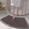 Diatom Mud Floor Mat Arc-shaped Dirt-resistant Anti-slip Mat Household Absorbent Bathroom Floor Mat Bathroom Door Simple Foot Mat