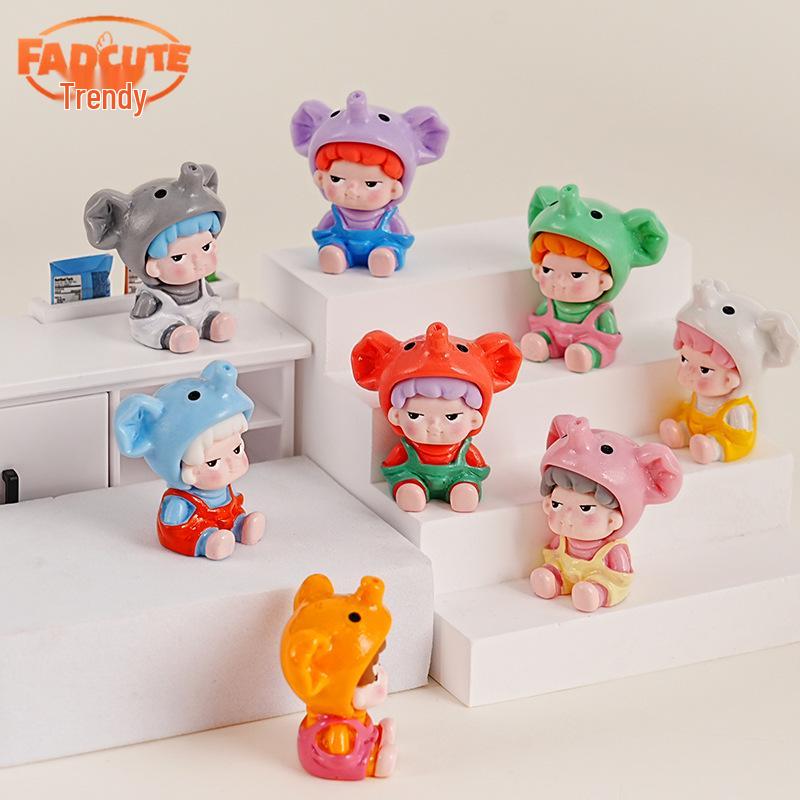 

Pocket Elephant Resin Ornaments: Cute, Trendy DIY Car Decorations in Blind Box Style