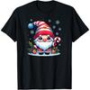 Cute Kawaii Santa Winter Snowy Night Holiday Elf Gnome Fun T-Shirt