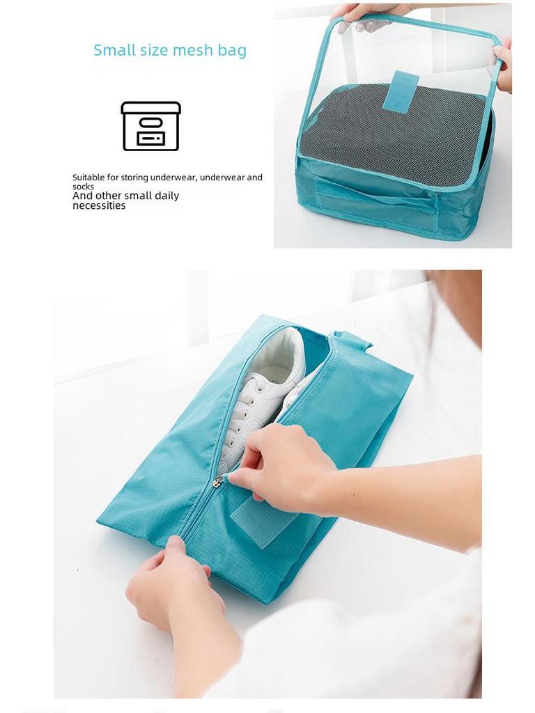 Koreanisches Reiseset: 6- und 7-teilige Aufbewahrungstaschen für Kleidung und Accessoires