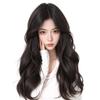 Women's Natural Long Full Cap Wig with Realistic Large Waves and Seamless Middle Part Bangs