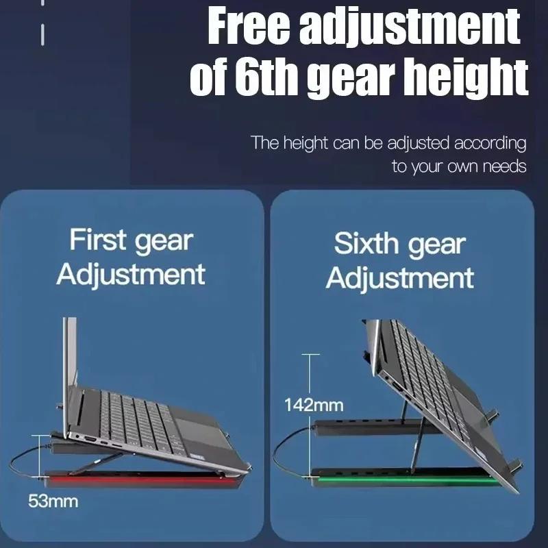 Laptop Stand Portable Bracket Aluminum Alloy For Macbook Folding Adjustable Computer PC Tablet Stand Heat Dissipation Holder