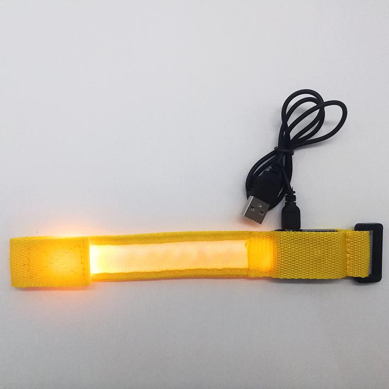 LED Luminous Bracelet: Flashing Wristband for Outdoor Night Running & Cycling with Company Logo Support