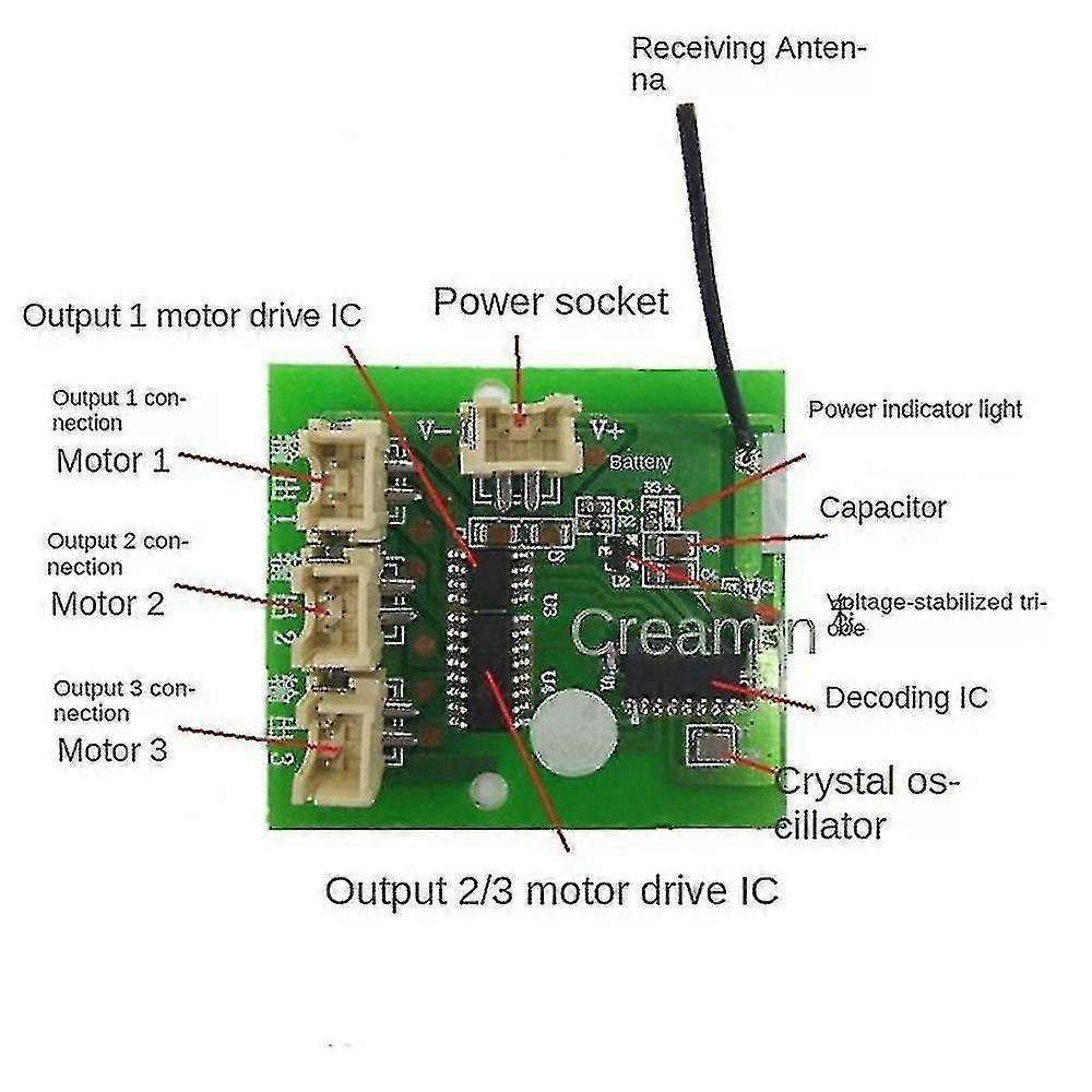 2.4g Transmitter 6 Channel Remote Control Receiver Dc 6-15v Diy Car Model Ship 50 Meters-hy