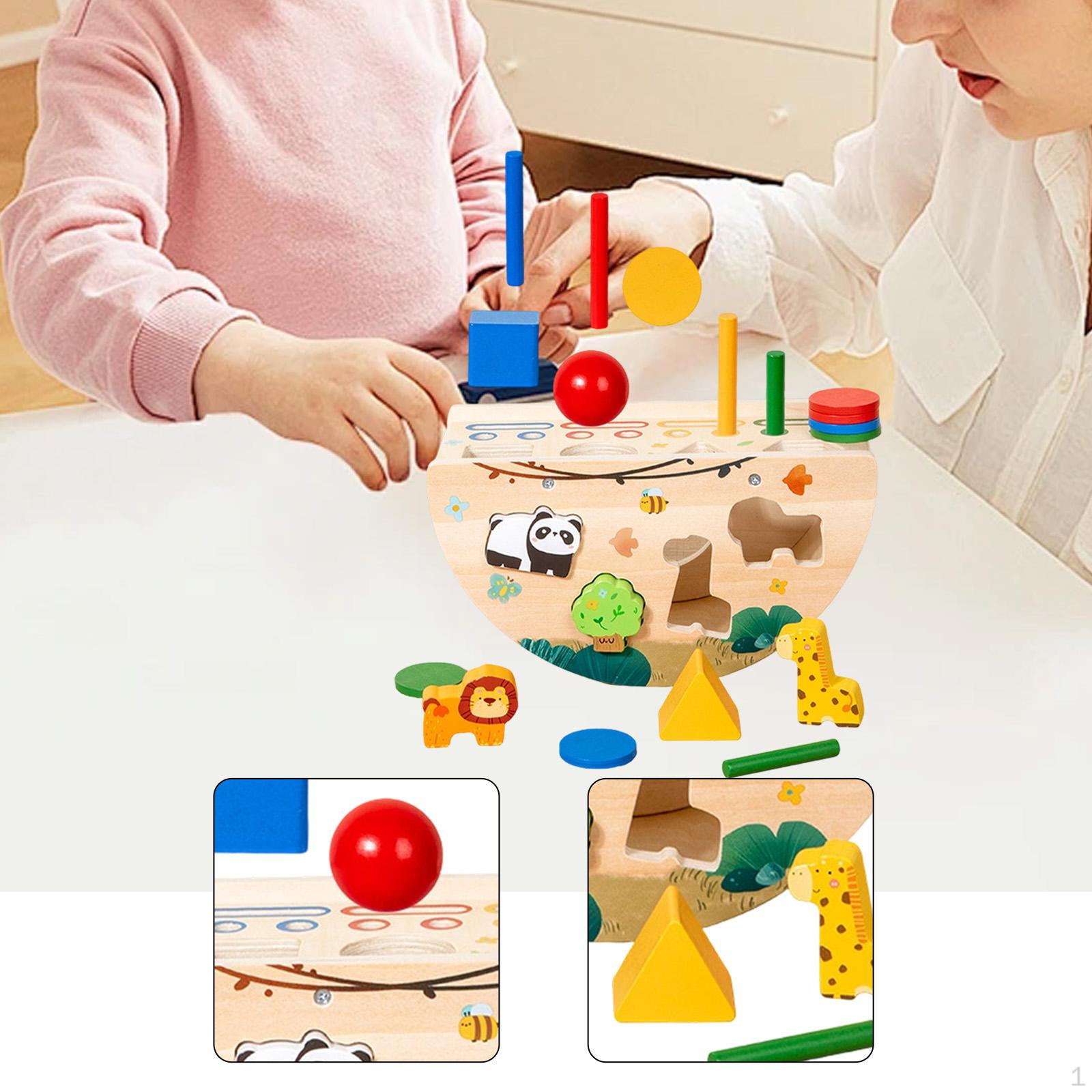 

Wooden Educational Toys Age 1 2 3 Year Old Birthday Gifts Family Interaction Engagement Problem