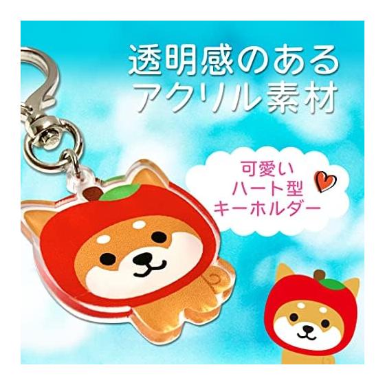 [LamPlanning] Traveling Mameshiba Acrylic Key Holder Charm Shiba Inu Mame Shiba Cute Character Mascot Made In Japan
