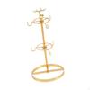 Coffee Cup Holder Drying Rack with 6 Hooks,Contemporary,Metal Bar Decor Drainer Cups