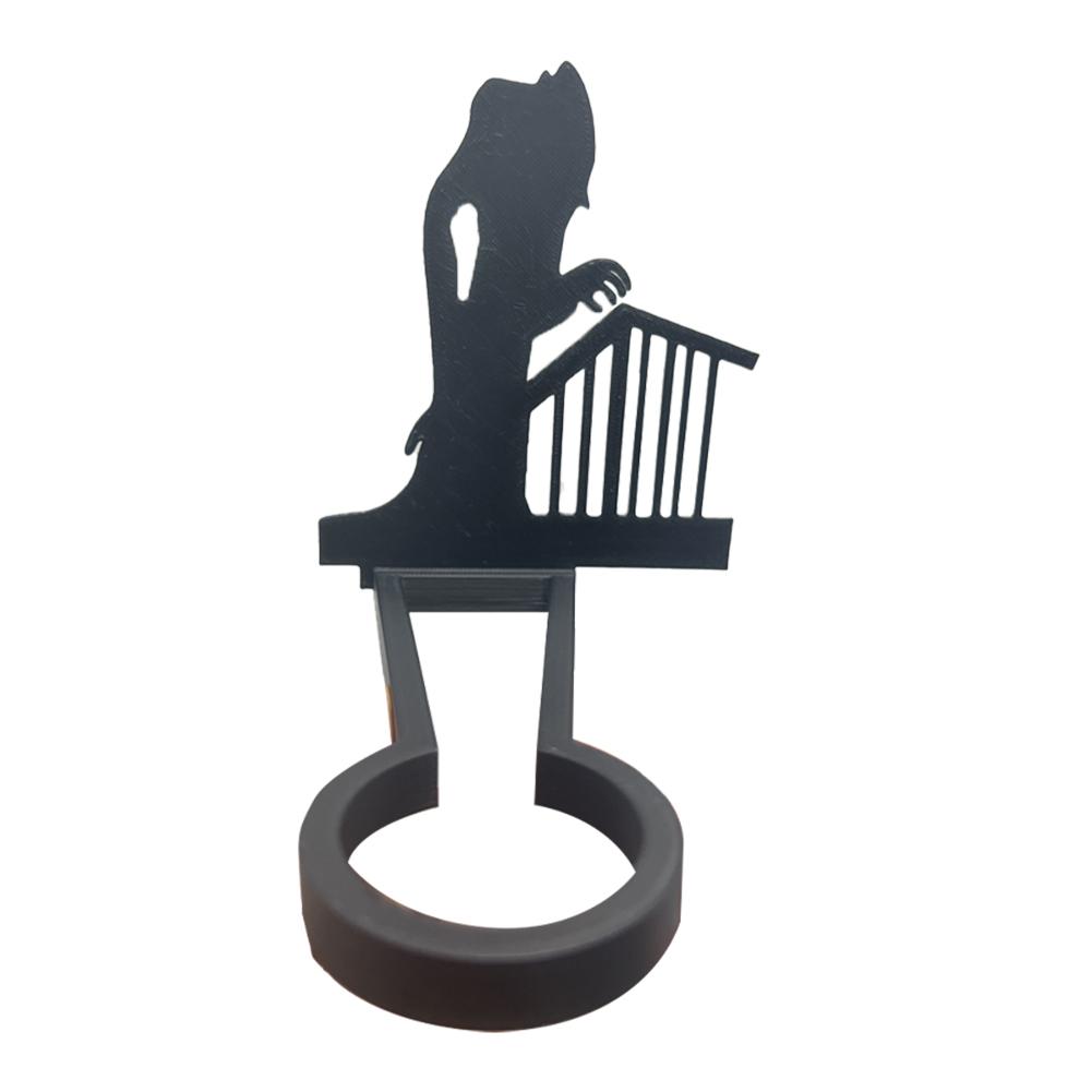 Nosferatu Candle Shadow Metal Halloween Horror Candle Holder Halloween Devil Shadow Candelabra Spooky Halloween Candle Holder