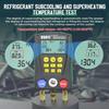 Digital refrigeration pressure gauge, air conditioning temperature detector, multi-function vacuum pressure test tool kit