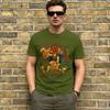 Dungeon Crawler Carl T Shirts for Unisex 100 Cotton Vintage TShirt O Neck Retro Bookish Tee Shirt Short Sleeve Tops Plus Size