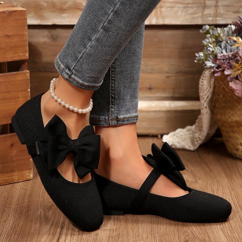 Fashion Square Toe Ballet Flats Women Buckle Casual Loafers Sweet Bow Comfortable Women's Shoes Autumn Leisure Leopard Women Flat Shoes
