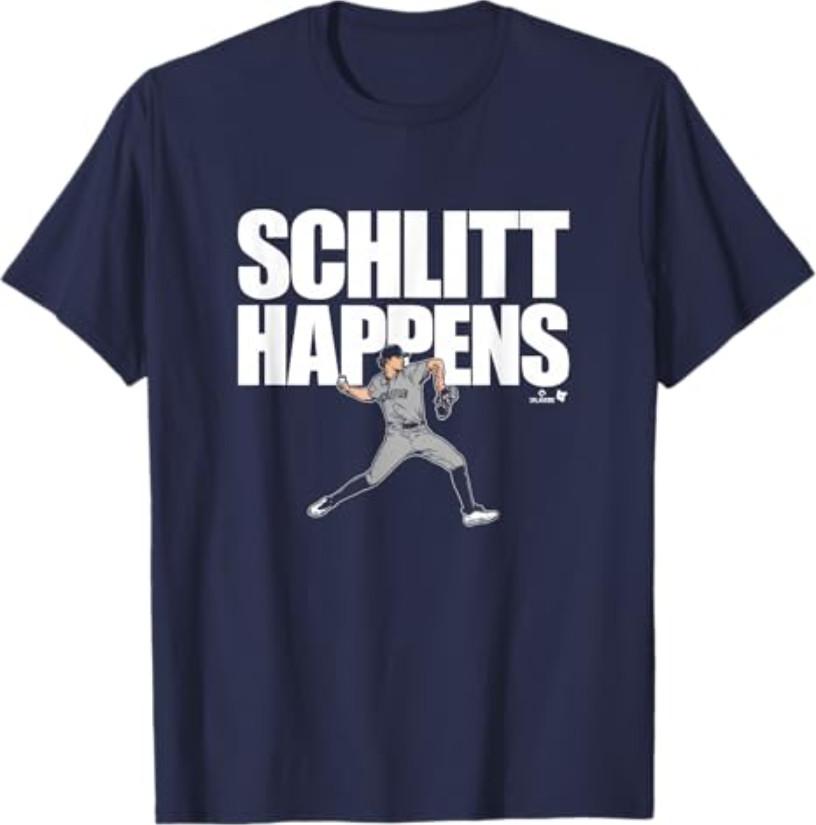 Cam Schlittler - Schlitt Happens - New York Baseball T-Shirt XXL
