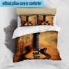 Guitar Notes Harmony 3pcs Bedding,Including 1pc Duvet Cover And 2pcs Pillowcases Perfect for Christmas,Ideal for Bedroom, Dormitory
