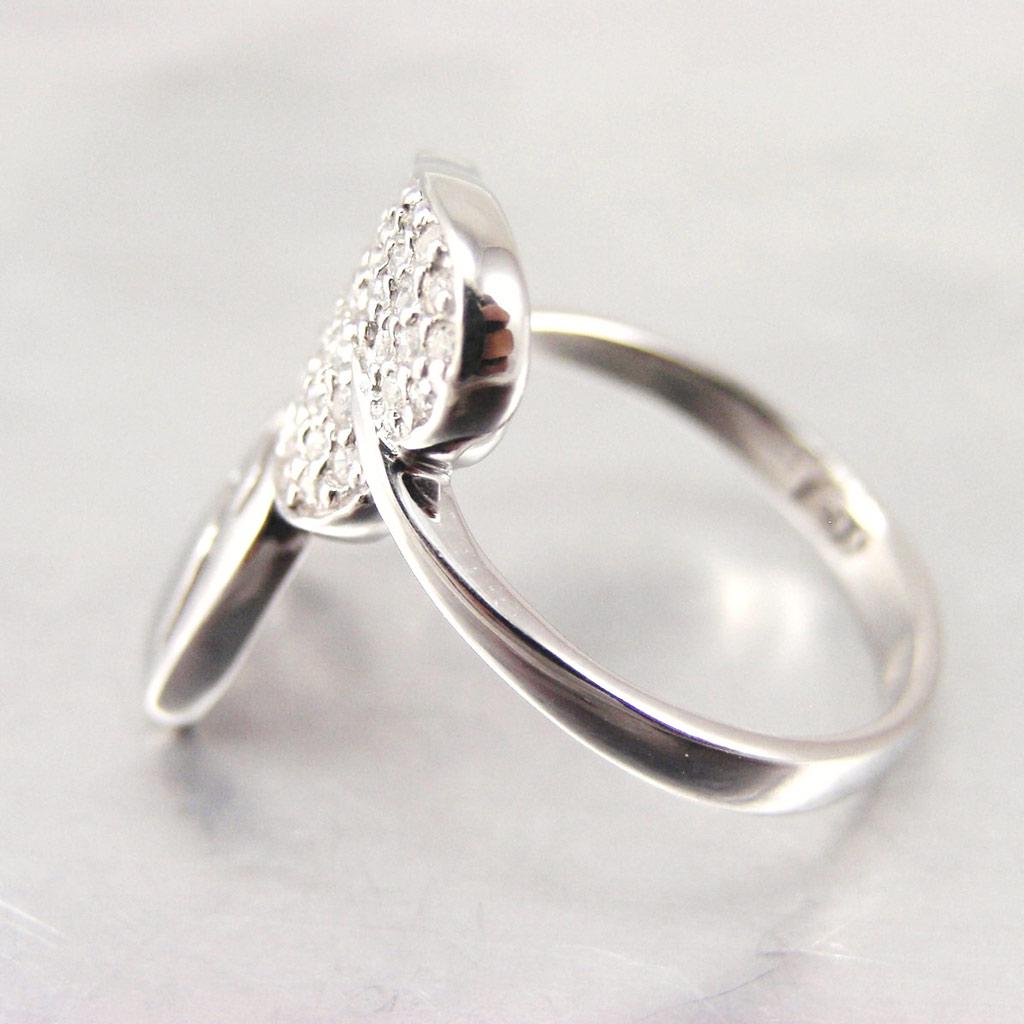 White 'Goddess' Silver Ring