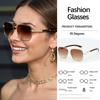 Retro Alloy Metal Framed Sunglasses with Minimalist Design Retro and Fashionable Commuting Eyewear Versatile for Daily Use