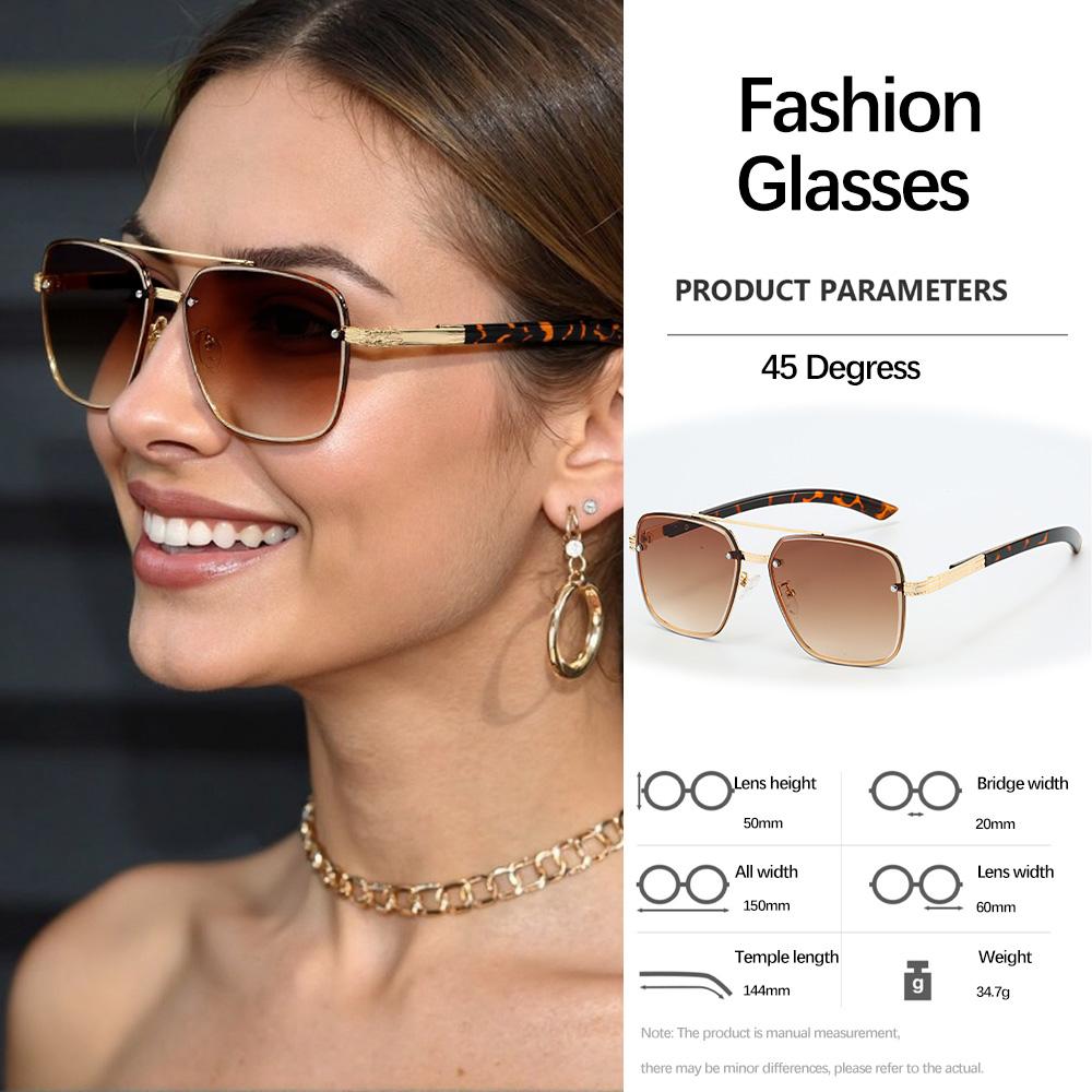 Retro Alloy Metal Framed Sunglasses with Minimalist Design Retro and Fashionable Commuting Eyewear Versatile for Daily Use