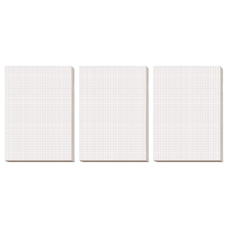3 Pcs Calculation Pad Lined Writing Pad Set Draft Paper Graphing Pad Blank Note Pads for Journaling