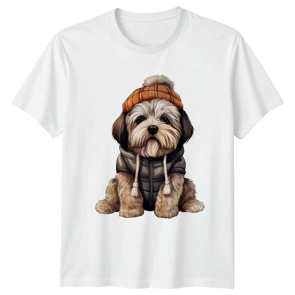 Cute Winter Shih Tzu Dog TShirt Shih Tzu Dogs Christmas Gift For Him And Her S