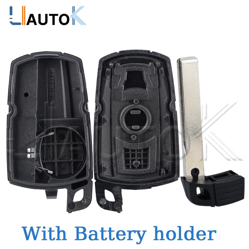Coque de Télécommande de Clé de Voiture Remplacement Pour Bmw Série 1 3 5 6 X Pour Coque de Télécommande Intelligente Lame Télécommande E90 E91 E92 E60 Coque Télécommande