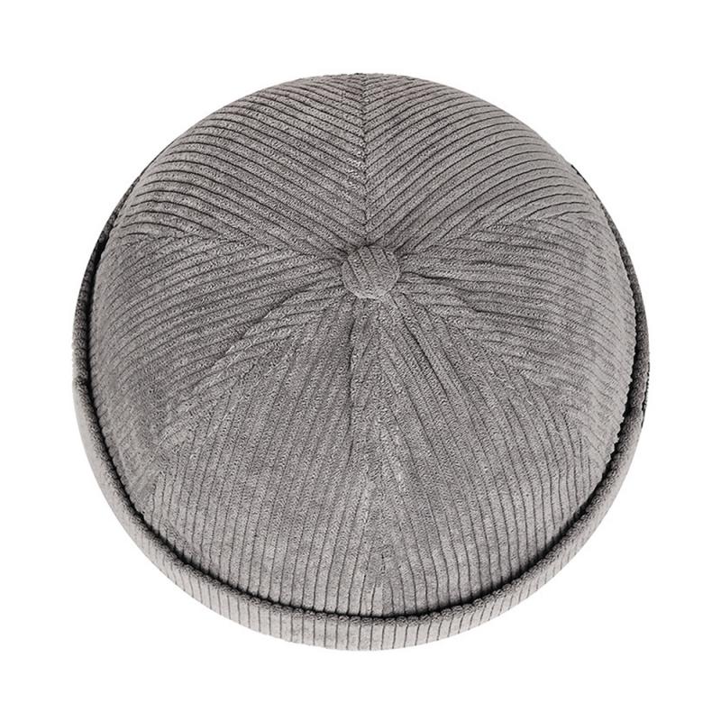 Brimless Skullies Cap Vintage Cotton Men Adjustable Landlord Docker Cap Multipurpos Beanie Hats Streetwear Dome Hat Hip Hop Hats