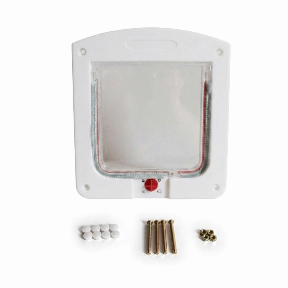 

Bidirectional Opening Pet Lockable Door 4 Way Locking Pet Safety Door Dog Flap Door Apartment