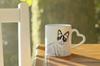 Snowshoe - cat mug, adorable heart-shaped handle mug, universal gift from Art-Dog brand