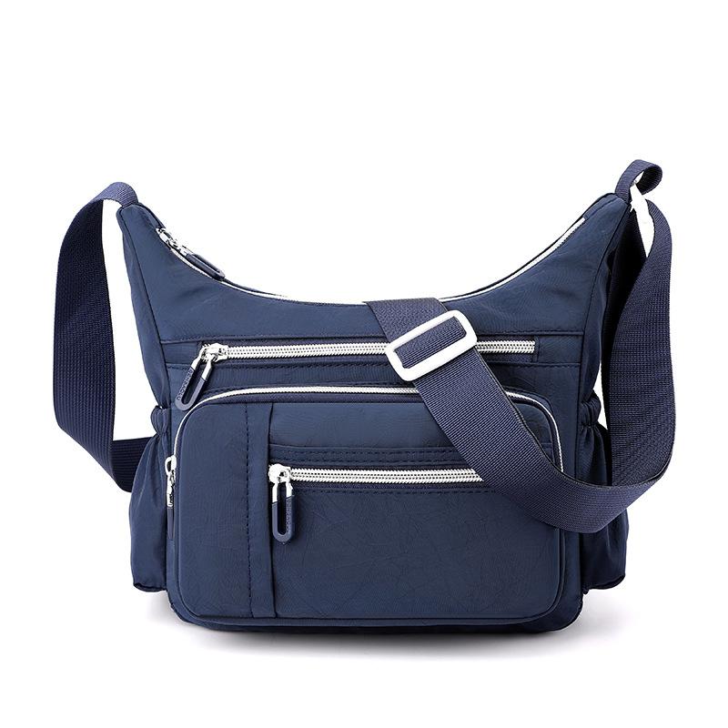 

Женская сумка для улицы, дорожная сумка кроссбоди, большая вместимость, на плечо темно-синий