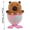 Simulation Mermaid Capybara Plush Cartoon Capibara Fluffty Doll Capybara Plush Toy  Home Decor